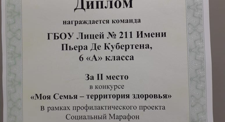 Презентация участия в Социальном Марафоне учащихся 6″А» класса